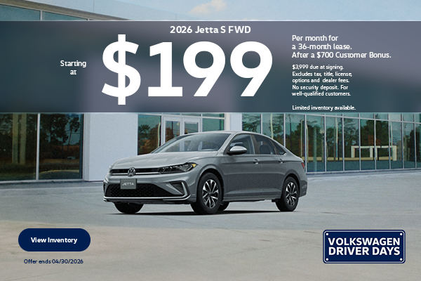 Jetta S FWD Lease- April 